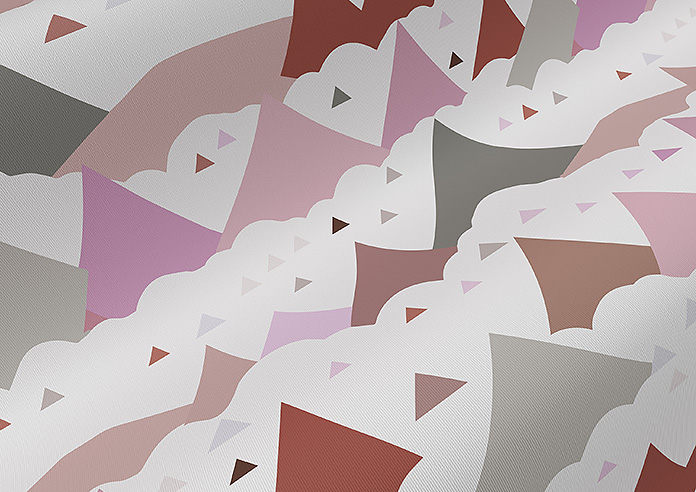 Cloudy Peaks, Petal - Roller Blind - Image 4